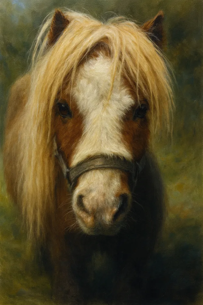 Portret kucyka ze&nbsp;zdjęcia