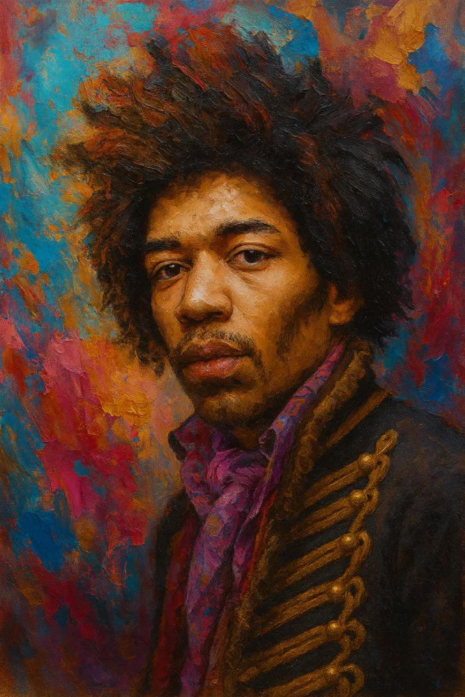 Portret ze zdjecia ekspresyjny