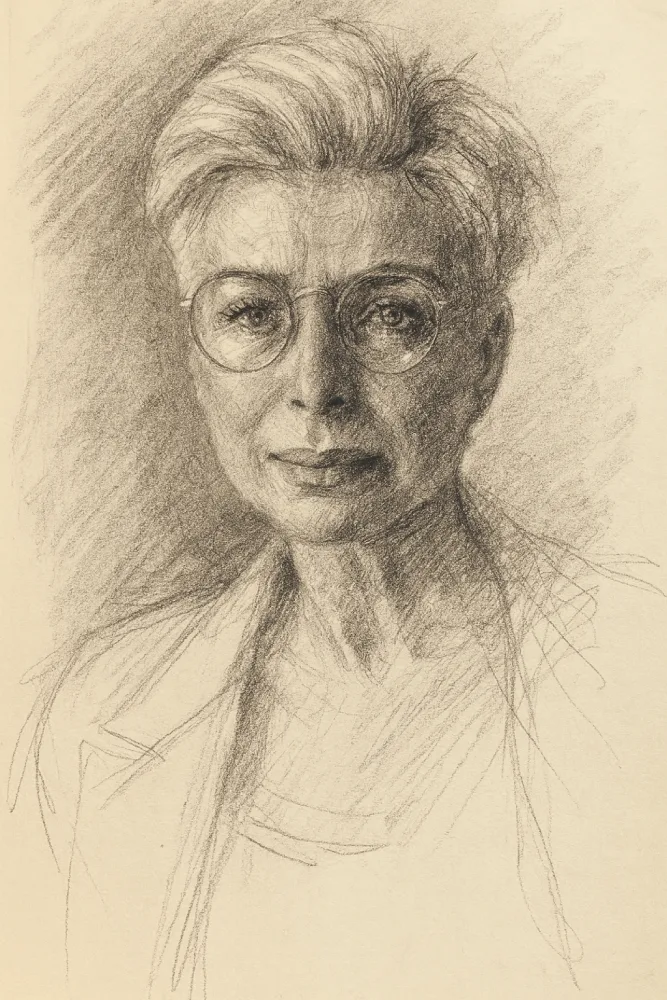 Portret ze zdjecia olowek