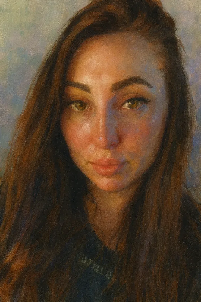 Portret olejny klasyczny ze&nbsp;zdjęcia