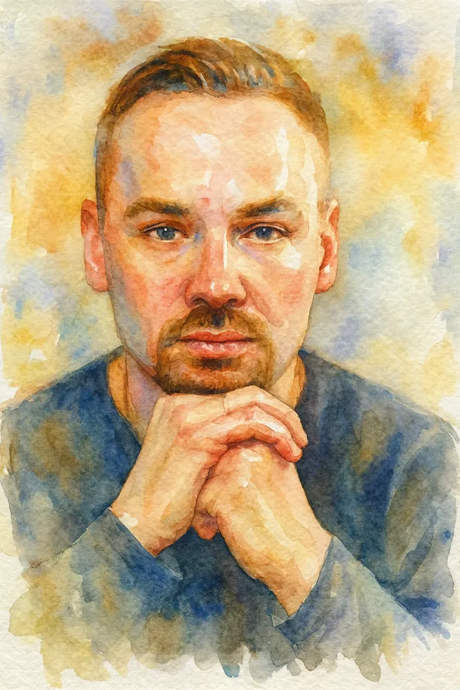 Portret akwarelowy ze&nbsp;zdjęcia